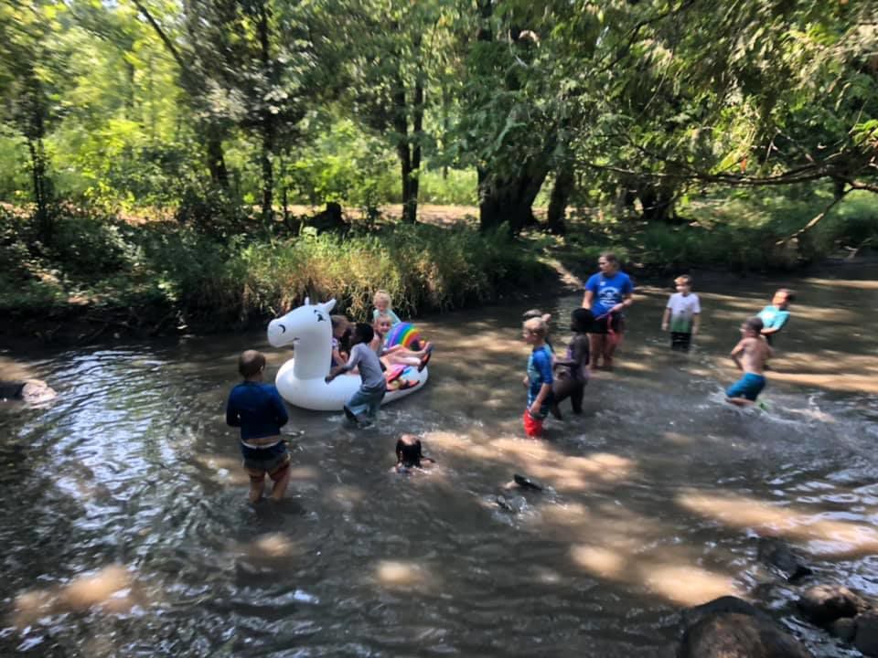 In the creek